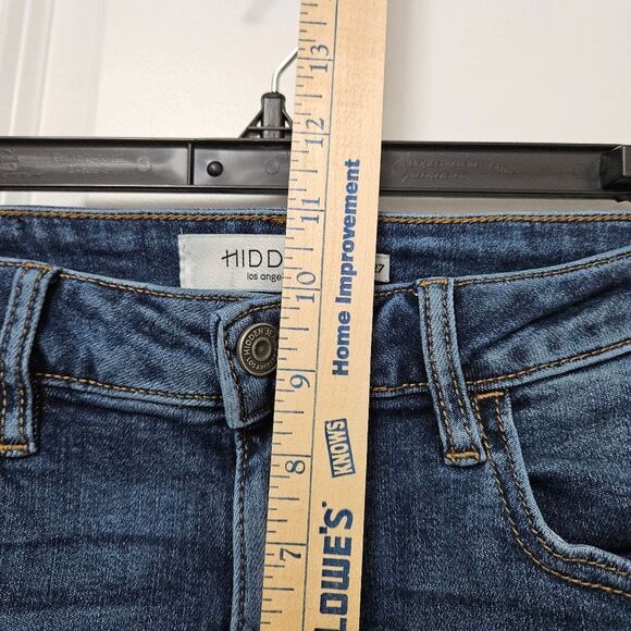 Hidden Jeans Women's 27 (27x26.5) Blue Skinny Mid-Rise Stretch Ankle Denim GUC - Picture 6 of 10